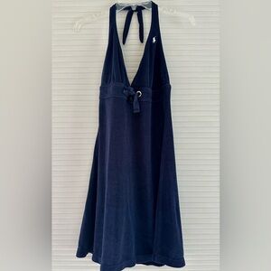 Polo Ralph Lauren Navy Terrycloth Halter Cover-up/Dress